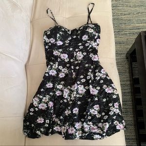 AEO Floral Sundress removable straps